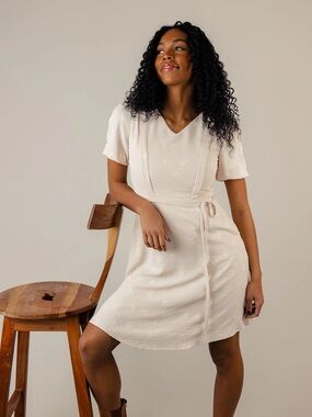 Roolee | Alyssa Cream Mom Nursing Dress